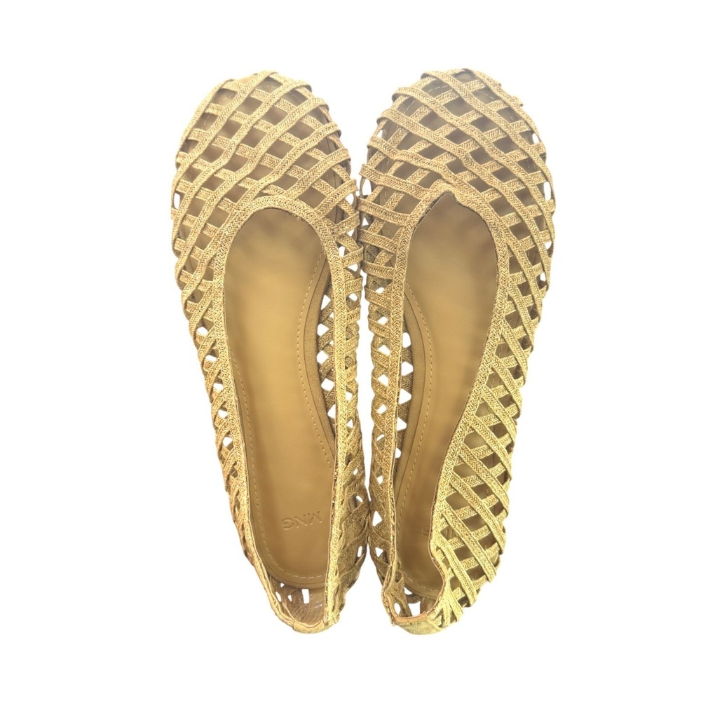 mango NATURAL FIBER BALLET FLATS